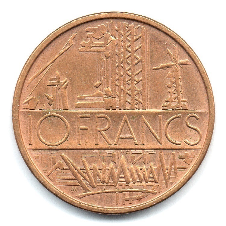 face A FRANCE  10 francs MATHIEU  1984 etat 