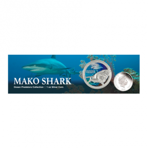 2 dollars Niue 2016 1 once argent BE - Requin mako (visuel complémentaire 2)