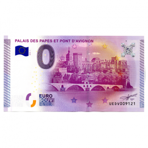 (EURBILLS.000.2015.RF.11.E) 0 euro France 2015 - Palais des papes et Pont d'Avignon Recto (zoom)