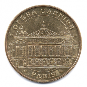 (FMED.Méd.souv.2015.CuAlNi1.1.1.000000002) Jeton touristique - Opéra Garnier Avers