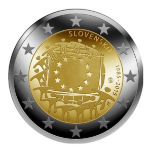 2 euro commémorative Slovaquie 2015 - Drapeau européen