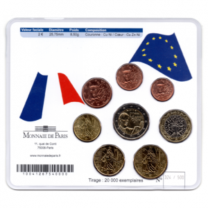 (EUR07.CofBU&FDC.2010.M-S5.324) Mini-set BU France 2010 - De Gaulle (coffret bleu) Verso (zoom)
