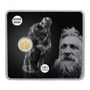2 euro commémorative France 2017 BU - Rodin et son Penseur Recto