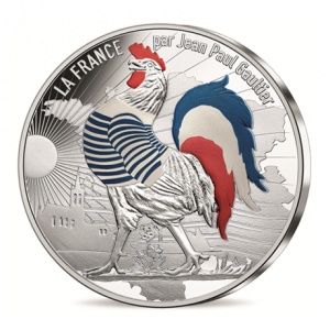 50 euro France 2017 argent - Coq en marinière Avers