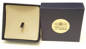 (MATMDP.Cofméd&écr.Ecr.97mmx97mmx28mm) Boîte pour médaille Monnaie de Paris (ouverte) (zoom)