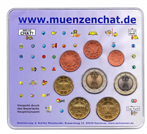 (EUR03.CofBU&FDC.2003.Cof-BU.1.D.303) Mini-set BU Allemagne 2003 D - Tchat numismatique Verso (zoom)