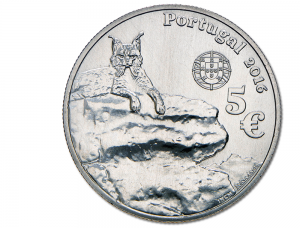 5 euro Portugal 2016 - Lynx ibérique Avers (zoom)