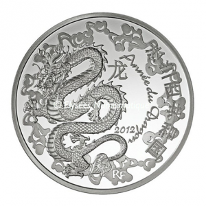 10 euro France 2012 Proof silver - Year of the Dragon Obverse