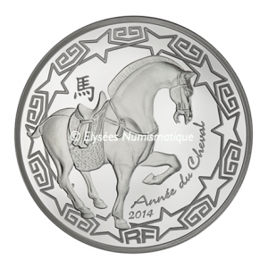 10 euro France 2014 Proof silver - Year of the Horse Obverse