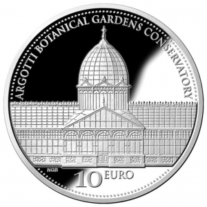10 euro Malta 2017 Proof silver - Argotti botanic garden conservatory Reverse (zoom)
