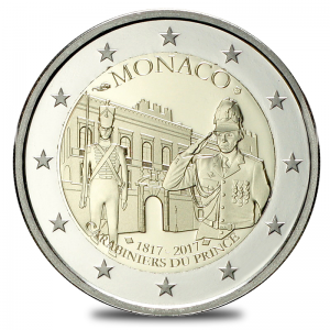 2 euro commémorative Monaco 2017 BE - Carabiniers (zoom)