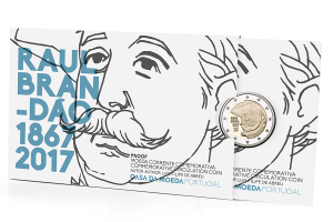 2 euro commémorative Portugal 2017 BE - Raul Brandão (packaging) (zoom)