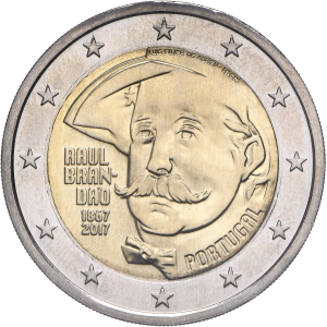 2 euro commémorative Portugal 2017 - Raul Brandão Avers (zoom)