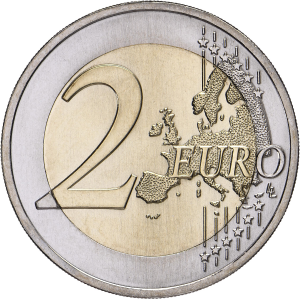2 euro commémorative Portugal 2017 - Raul Brandão Revers (zoom)