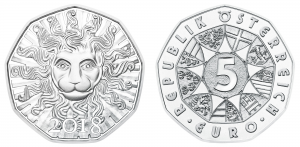 5 euro Austria 2018 Brilliant Uncirculated silver - Lion strength (zoom)