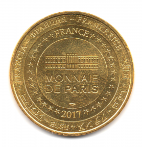 (FMED.Méd.tourist.2017.CuAlNi2.1.1.000000002) Tourism token - Mickey & Eiffel Tower Reverse (zoom)