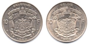 (LOT.W023.1000.1969.1.1.000000001) 10 Francs Baudouin 1969 (série des 2 légendes) Revers (zoom)
