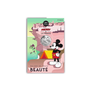 10 euro France 2018 argent - Mickey se balade en Corse (packaging) (zoom)