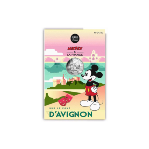 10 euro France 2018 argent - Mickey sur le pont d'Avignon (packaging) (zoom)