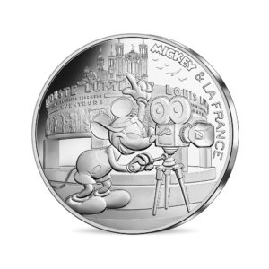 10 euro France 2018 silver - Mickey as a filmmaker Obverse (zoom)