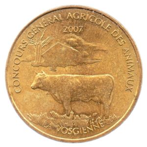 (FMED.Méd.even.2007.CuAlNi1.sup.000000002) Concours général agricole des animaux Avers (zoom)