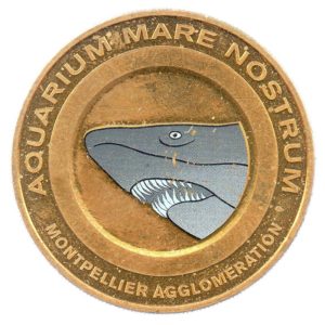 (FMED.Méd.tourist.2012.CuAlNi-1.ttb+[]sup.000000001) Tourism token - Aquarium Mare Nostrum Reverse (zoom)