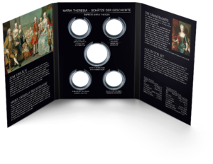(MATMünzeÖ.Alb&feu.Alb.22650) Album collector Monnaie d'Autriche - Marie-Thérèse (ouvert) (zoom)