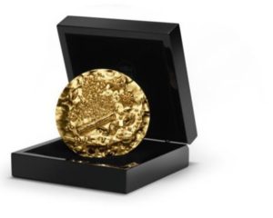 (FMED.Méd.MdP.n.d._2018_.Au[]CuZn1) Médaille bronze florentin doré - Garam Massala (écrin) (zoom)