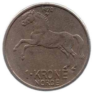 (W161.100.1970.1.ttb.000000001) 1 Krone King Olav V 1970 Reverse (zoom)
