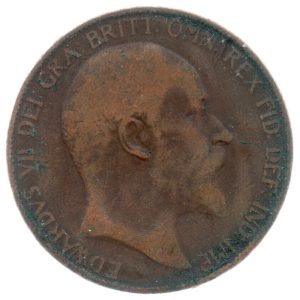 (W185.001.1907.1.b.000000001) Penny Britannia 1907 Obverse (zoom)
