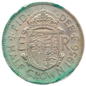 (W185.hc.1956.1.ttb.000000001) Half Crown Arms of Elizabeth II 1956 Reverse (zoom)