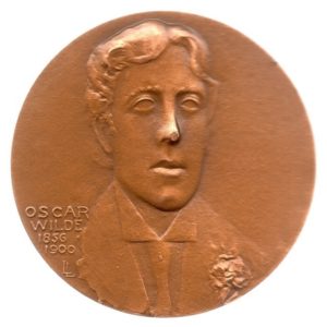 (FMED.Méd.MdP.1981.CuSn1.spl.000000001) Bronze medal - Oscar Wilde Obverse (zoom)