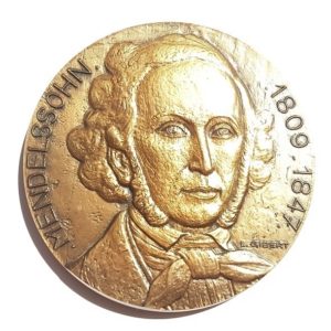(FMED.Méd.MdP.CuSn105.1.spl.000000001) Bronze medal - Felix Mendelssohn Obverse (zoom)