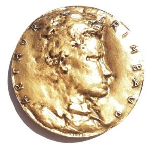 (FMED.Méd.MdP.CuSn12.1.spl.000000001) Bronze medal - Arthur Rimbaud Obverse (zoom)