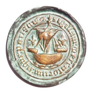 (FMED.Méd.MdP.CuSn153.1.spl.000000001) Patinated bronze medal - Seal of Paris Obverse (zoom)