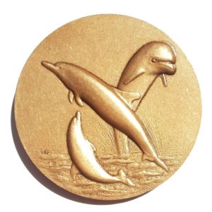 (FMED.Méd.MdP.CuSn33.1.spl.000000001) Bronze medal - Dolphin Reverse (zoom)