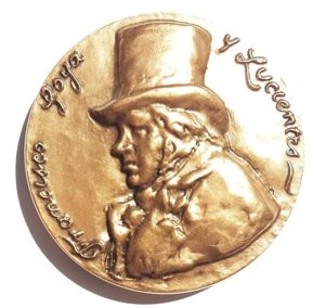 (FMED.Méd.MdP.CuSn52.1.spl.000000001) Bronze medal - Francisco Goya y Lucientes Obverse (zoom)
