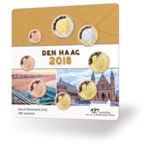Uncirculated coin set Netherlands 2018 (The Hague) Front (zoom)