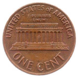 (W071.001.1972.1.ttb.000000001) 1 cent Abraham Lincoln 1972 Reverse (zoom)