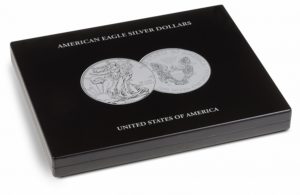 (MAT01.Cofméd&écr.Cof.348033) Numismatic case Leuchtturm - 1 Dollar American Eagle 1 oz (closed) (zoom)