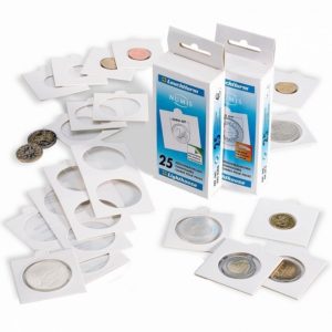 (MAT01.Rangindiv.Etuis.325792) 25 white cardboard coinholders Lighthouse 20.00 mm (zoom)