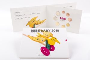 Uncirculated coin set Portugal 2018 - Baby birth (open) (zoom)