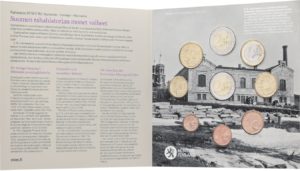 Brilliant Uncirculated coin set Finland 2018 - Finland’s monetary history (inside) (zoom)