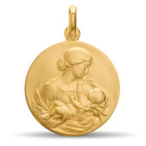 (FMED.Méd.couMdP.Au.10010407300A00) Gold pendant medal - Maternity Obverse (zoom)