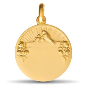 (FMED.Méd.couMdP.Au.10010407300A00) Gold pendant medal - Maternity Reverse (zoom)