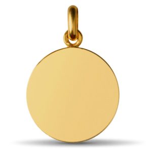 (FMED.Méd.couMdP.Au.10011074920P00) Gold pendant medal - Christogram Reverse (zoom)