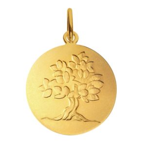 (FMED.Méd.couMdP.Au.10011296710P00) Gold pendant medal - I'll grow up like a tree Obverse (zoom)