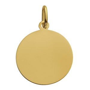 (FMED.Méd.couMdP.Au.10011296710P00) Gold pendant medal - I'll grow up like a tree Reverse (zoom)
