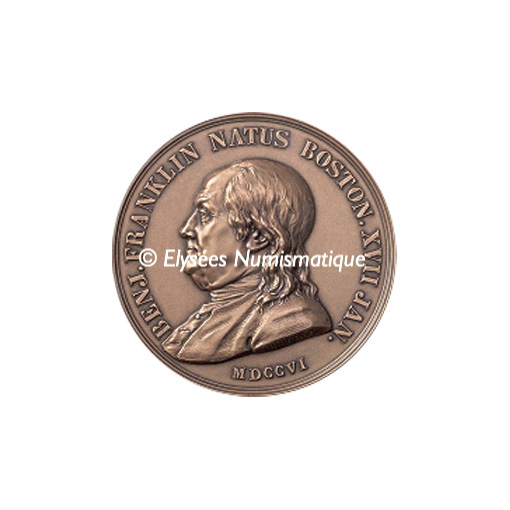 Médaille bronze - Franklin - avers