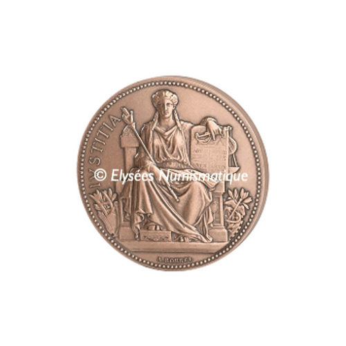 Médaille bronze - La Justice - avers